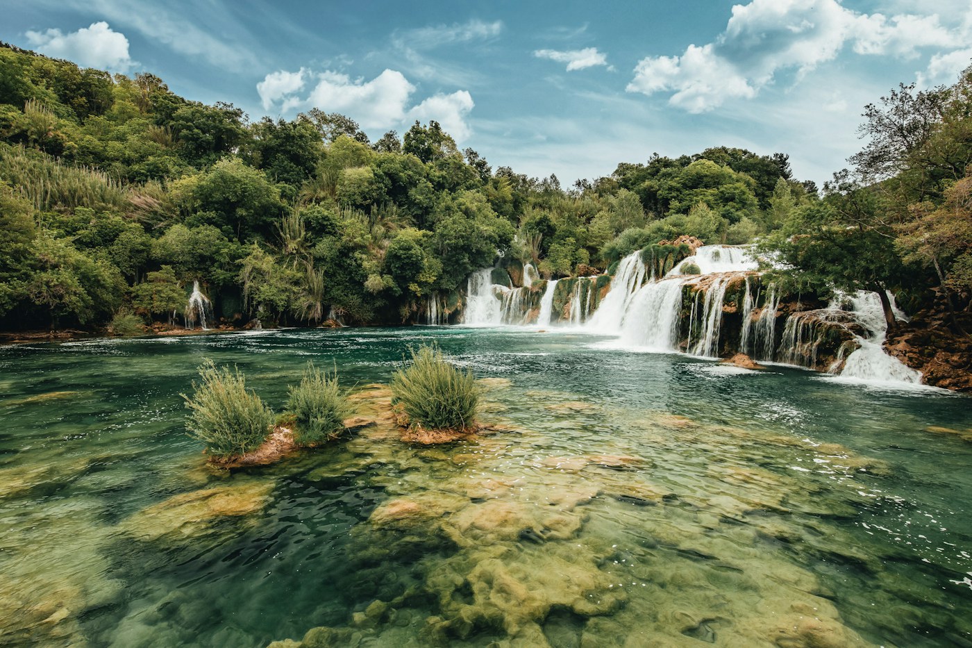 The clear waters of Krka